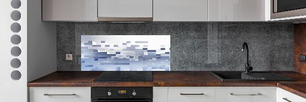 Panel do kuchni Abstrakcja kostki