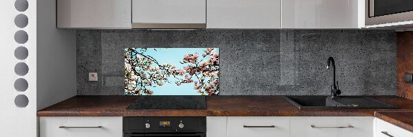 Panel do kuchni Kwiaty magnolii
