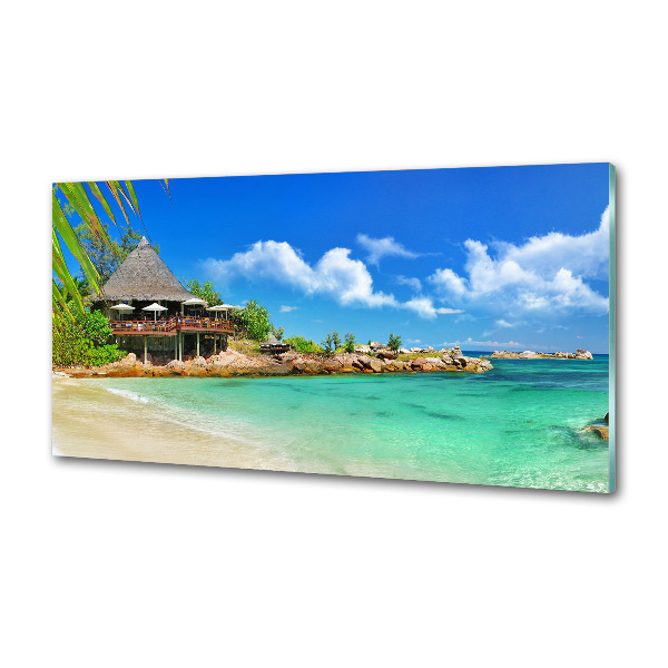 Panel do kuchni Seszele plaża
