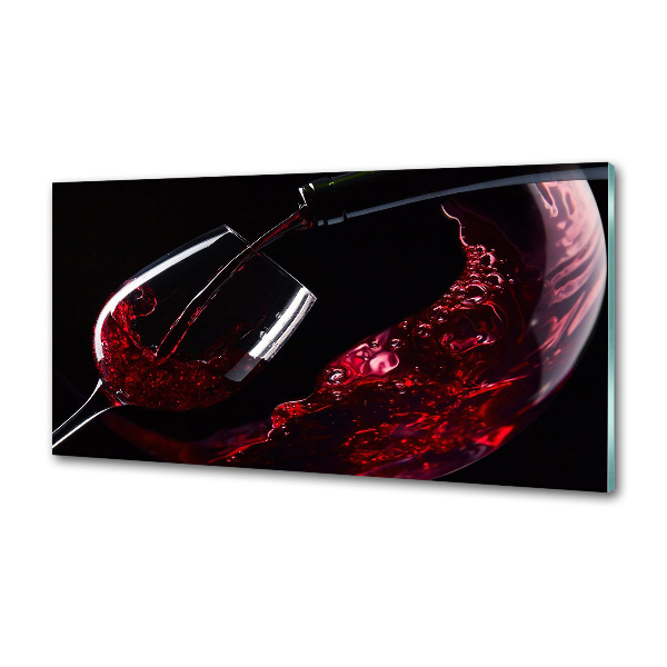 Panel do kuchni Czerwone wino