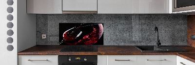 Panel do kuchni Czerwone wino