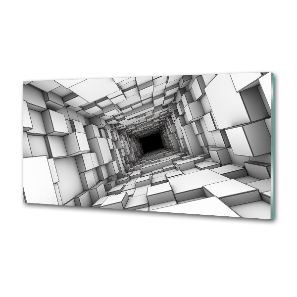 Panel do kuchni Tunel z sześcianów
