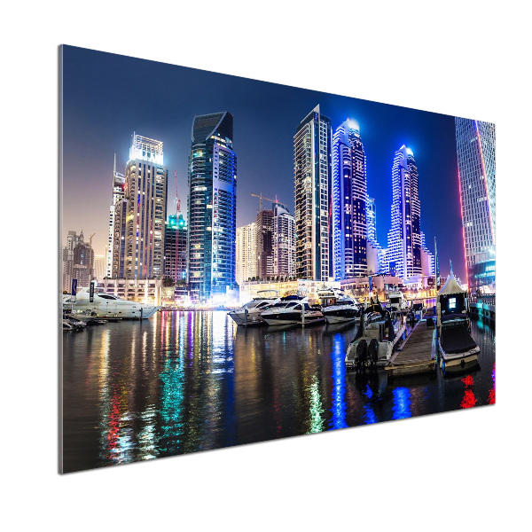 Panel dekor szkło Dubaj nocą