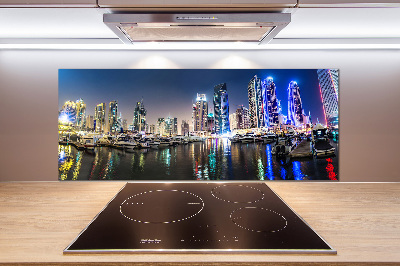 Panel dekor szkło Dubaj nocą