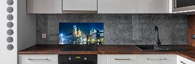 Panel dekor szkło Kraków nocą