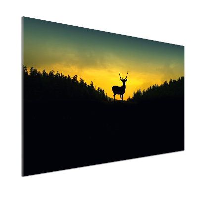Panel szklany do kuchni Jeleń
