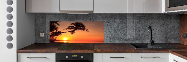 Panel lacobel Zachód słońca plaża