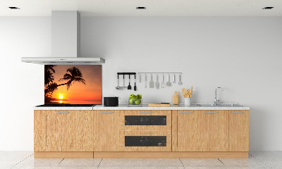 Panel lacobel Zachód słońca plaża