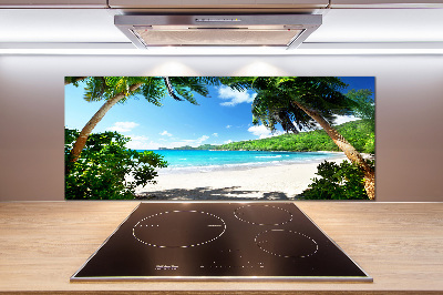 Panel do kuchni Seszele plaża