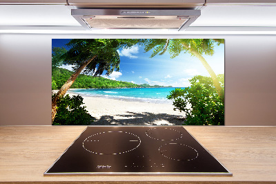 Panel do kuchni Seszele plaża