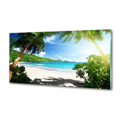 Panel do kuchni Seszele plaża