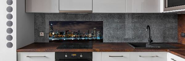 Panel dekor szkło Chicago nocą