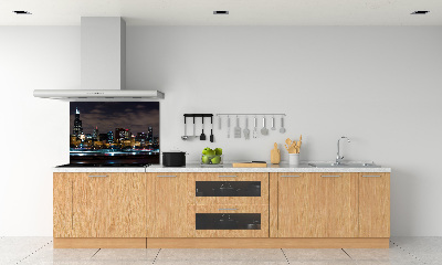Panel dekor szkło Chicago nocą