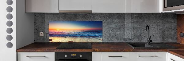 Panel lacobel Wschód słońca morze