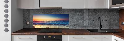 Panel lacobel Wschód słońca morze