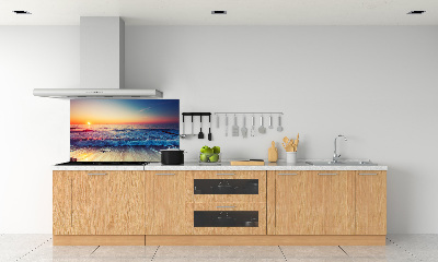 Panel lacobel Wschód słońca morze