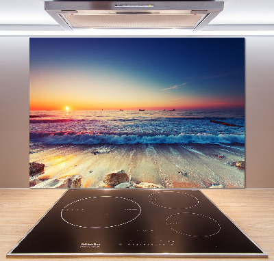 Panel lacobel Wschód słońca morze