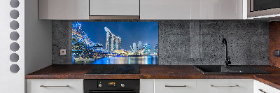 Panel do kuchni Singapur nocą