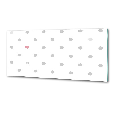 Panel do kuchni Kropki i serca