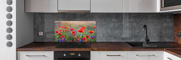 Panel dekor szkło Polne kwiaty