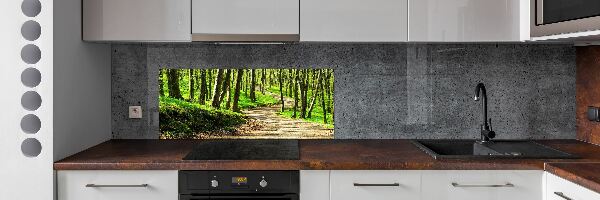 Panel do kuchni Ścieżka w lesie