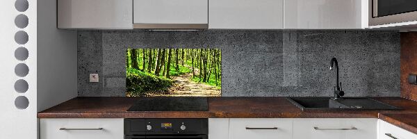 Panel do kuchni Ścieżka w lesie