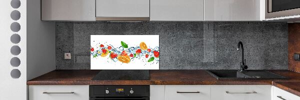 Panel do kuchni Owoce z lodem