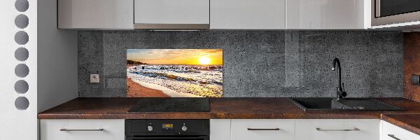 Panel lacobel Zachód słońca plaża