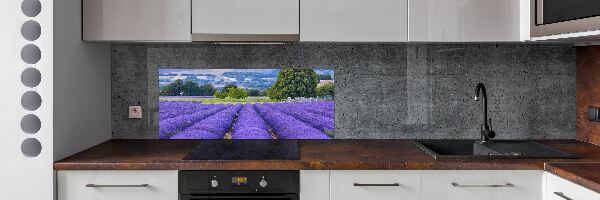 Panel dekor szkło Pole lawendy