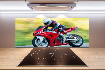 Panel między meble w kuchni Motocykl