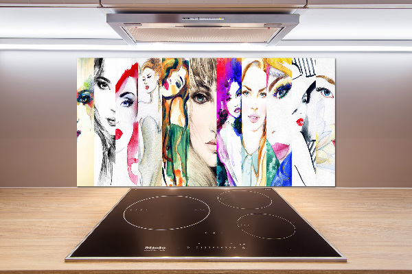Panel do kuchni Kobiece portrety