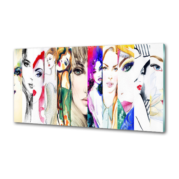 Panel do kuchni Kobiece portrety