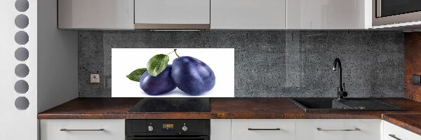 Panel szklany do kuchni Śliwki