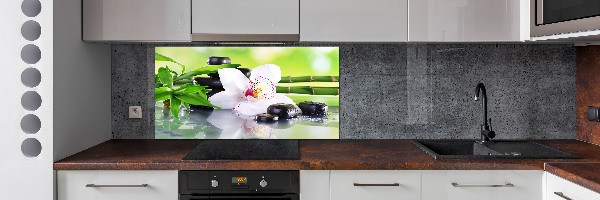 Panel między meble w kuchni Orchidea