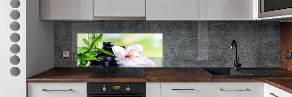 Panel między meble w kuchni Orchidea