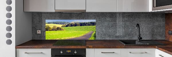 Panel dekor szkło Polna droga