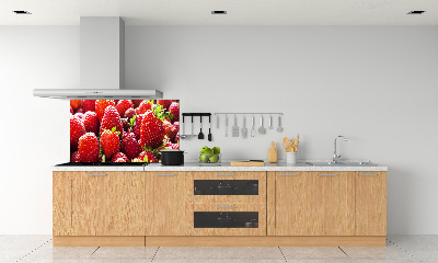 Panel między meble w kuchni Truskawki