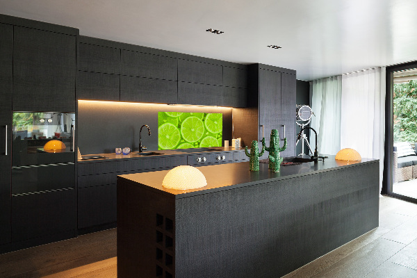 Panel szklany do kuchni Limonki