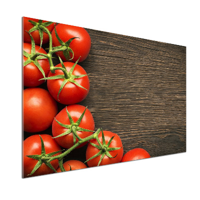 Panel lacobel Pomidory na drewnie