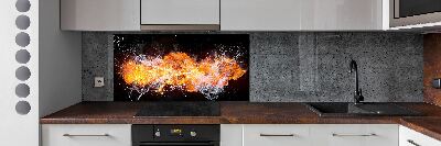 Panel do kuchni Ogień kontra woda