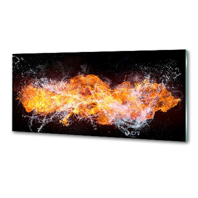 Panel do kuchni Ogień kontra woda