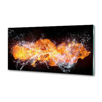 Panel do kuchni Ogień kontra woda