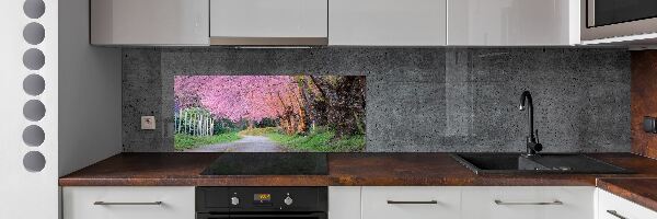 Panel dekor szkło Kwiaty wiśni