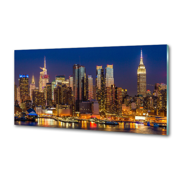 Panel do kuchni Manhattan nocą