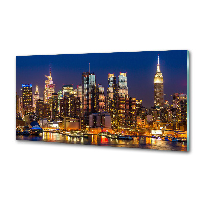 Panel do kuchni Manhattan nocą