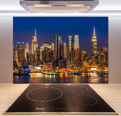 Panel do kuchni Manhattan nocą