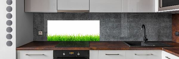 Panel szklany do kuchni Trawa