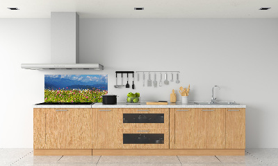 Panel do kuchni Łąka w górach