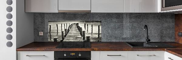 Panel do kuchni Drewniane molo