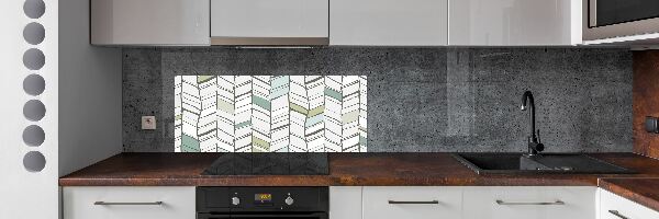 Panel dekor szkło Jodełka wzór